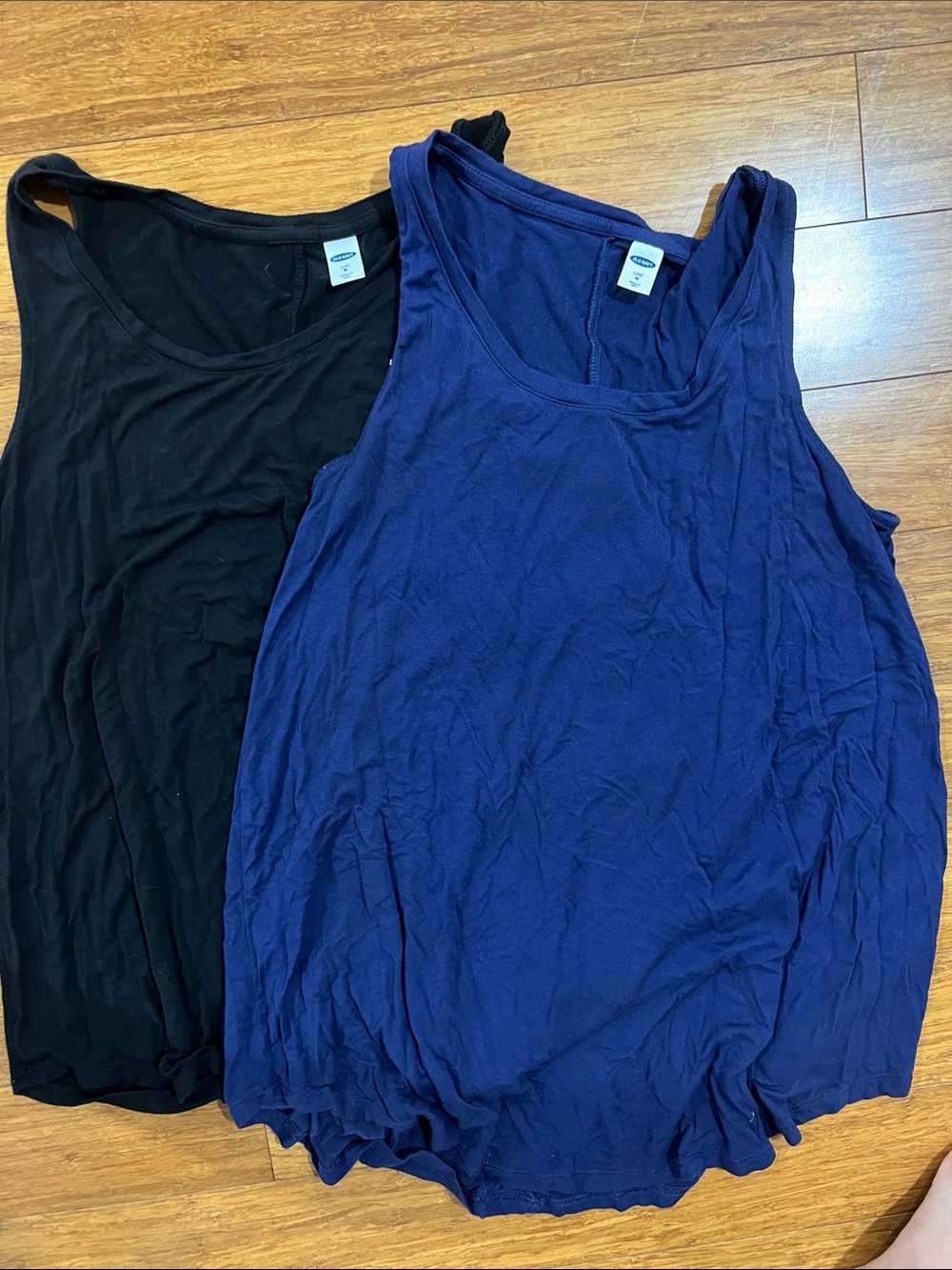 Old Navy Scoop Neck Tank Tops - Navy and Black